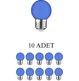 Resim Horoz 001-017-0001 Rainbow Smd Led Ampul Mavi 1w E27 Duy - 10 Lu Paket 