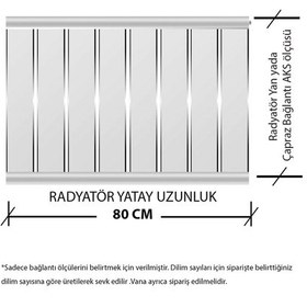 Resim Alüminyum Panel Radyatör Ekol 600x800 Ral 7016 Antrasit Gri 