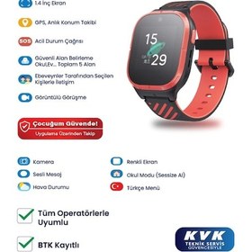 Resim Philips W200A 1.22" Akıllı Çocuk Saati (Distribütör Garantili) 