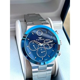 Resim Ferro 30 Mt Suya Dayanıklı Çelik Kordon Kararma Renk Atma Yapmaz Erkek Kol Saati Vs.blkt.0050 Siyah 