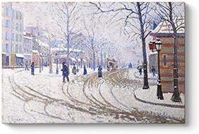 Resim Paul Signac - Boulevard de Clichy Paris Tablosu 90 x 60 