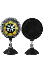 Resim KAPOTO Araç İçi Pusula Cama Vantuzlu Sarı Işıksız Oto Pusula Aksesuarı 