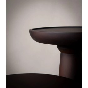 Resim Wood Wooden 3'lü Fiskos Yan Sehpa Timeless Mantar Sehpa - Mushroom Table 3 Pieces - Trio Series 