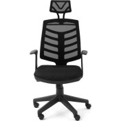 Resim Lena Ofis Zebra Başlıklı Yönetici Koltuğu Çalışma Koltuğu 