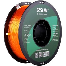 Resim eSUN 1,75 mm eTPU-95A Şeffaf Turuncu (1 KG) 