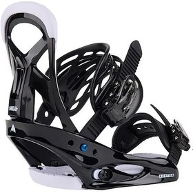 Resim Burton Smalls Re:flex Snowboard Bindings Unisex Çocuk Siyah Snowboard Bağlaması 