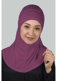 Resim Altobeh İkili Set Pratik Eşarp Hazır Türban Ve Hijab Tesettür Bonesi Koyu Bordo 