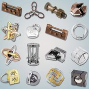 Resim 1 adet Klasik IQ Metal Zeka Oyunu, Hem Zorlu Hem de Eğlenceli Bulmaca Oyunu, Çin Klasik Luban Kilidi, Eğlenceli Bir Noel Hediyesi, Doğum Günü Hediyesi 