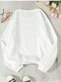 Resim Coolane Heykel Ve Slogan Grafikli Beyaz Beyaz 