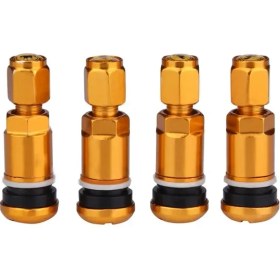 Resim Zhuning Shop 2 Altın Tarzı Vodool Evrensel Araba Tubeless Alüminyum Alaşımlı Hava Bisiklet Lastik Vana Kaynaklanıyor Caps Lastik Tekerlek Yuvarlak Kapak Oto Aksesuarları (Yurt Dışından) 
