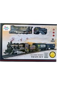 Resim Brother Toys Işıklı ve Sesli 18 Parça Klasik Tren Seti Classic 