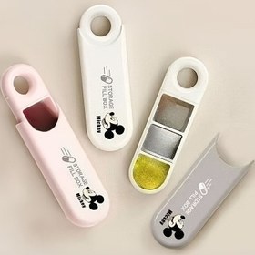 Resim Disney Mickey Taşınabilir Aksesuar Depolama Kutusu, Üç Bölme, Toz Geçirmez ve Nem Geçirmez, Seyahat Sırasında Depolama İçin Taşınabilir Mini Çok Fonksiyonlu Ambalaj İlaç Kutusu 