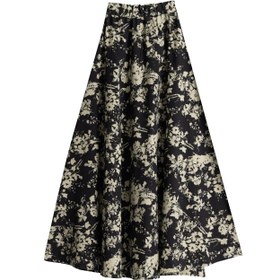 Resim Vintage Flora Etek Siyah 