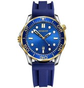 Resim Novahub Mavi Silikon Inter-altın B2820 Su Geçirmez Erkekler Spor Kuvars İzle, Çok Renkli Koruma Bandı 30m Çok Renkli 