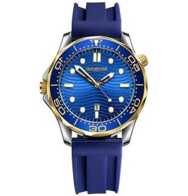 Resim Novahub Mavi Silikon Inter-altın B2820 Su Geçirmez Erkekler Spor Kuvars İzle, Çok Renkli Koruma Bandı 30m Çok Renkli 