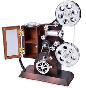 Resim Mobgift Film Makinesi Şeklinde Müzik Kutusu - Nostalji Sinemaskop 