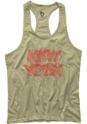 Resim BLUU Newyorkstr Fitness Gym Tank Top Sporcu Atleti 