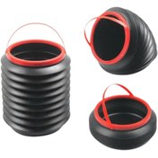 Resim KDOT Katlanabilir Araç İçi Kova 4 Litre Askılı Kapaksız 