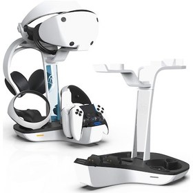 Resim Cbtx Jys Jys-p5156 Şarj Ekran Standı Sony Uyumlu Ps Vr2 / Ps5 / Ps5 Dualsense Kenar Kontrolörü, Vr Kulaklık Şarj Dock 