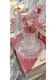 Resim Paşabahçe Elysia Çay Tabağı 6 Lı Çay Tabak - Çay Bardağı Altı 54771 