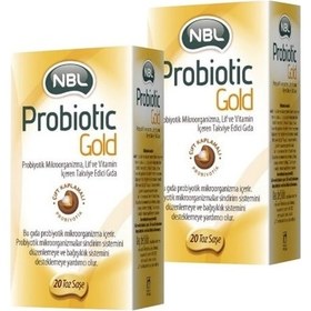 Resim Nbl Probiotic Gold 20 Stick Saşe 2 Adet 