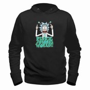 Resim Alfa Tshirt Rick And Morty Siyah Çocuk Sweatshirt 