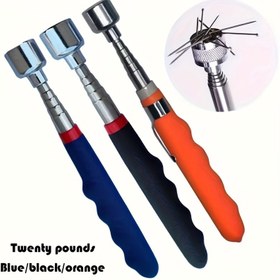 Resim 1 adet 9.07 kg Manyetik Toplama Aracı Uzatılabilir Metal Çubuk ve Güçlü Emme Kupası ile - Geri Dönüşüm için Ağır Hizmet Tipi Ergonomik Sap, Tırnaklar, Vidalar, Donanım - Mavi/Turuncu, İnşaat El Aleti | Çok Yönlü Araç | Ağır Hizmet Tipi İnşaat 