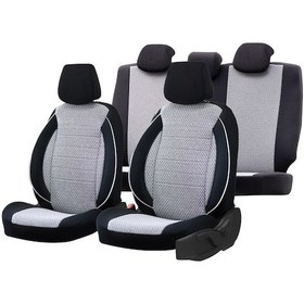 Resim Seat Leon Serisi Oto Koltuk Kilifi Siyah-Beyaz 