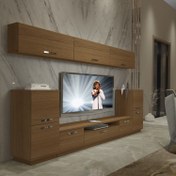 Resim Trendstyle 9 Slm Tv Ünitesi Tv Sehpası Naturel Ceviz 