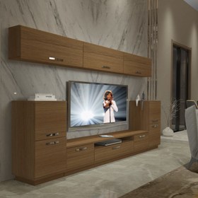 Resim Trendstyle 9 Slm Tv Ünitesi Tv Sehpası Naturel Ceviz 