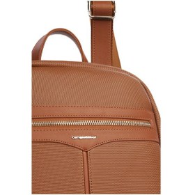Resim Cengiz Pakel Kadın Lacoste Kumaş Sırt Çantası - 7368l - Taba Çok renkli 