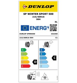 Resim Dunlop 215/60 R16 99H Xl Sp Winter Sport 500 2025 