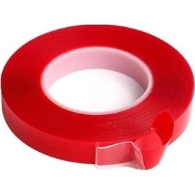 Resim S-dizayn Çift Taraflı Bant 10mm X 5 Metre Şeffaf Silikon Vhb Bant 60'lı Koli A+kalite 10 MM x 5 M 