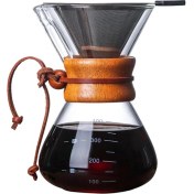 Resim Ipoearthu Kahve Makinesi Damlatıcı Servis Seti Paslanmaz Çelik Filtreli Yeniden Kullanılabilir Cam Paylaşım Kabı Damlama Filtresi Bardak (Yurt Dışından) 