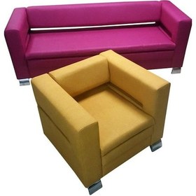 Resim Koltukstilim Lego Ofis Bekleme Takımı Pembe 