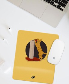 Resim Minimal Çizimli Bilek Destekli Dikdörtgen Mouse Pad 