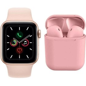 Resim Pocophone F2 Pro Watch 6 Series Akıllı Saat+Pembe Tws I12 Bluetooth Kulaklık (Uyumlu) 