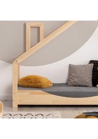 Resim Markaawm Markaawm Ahşap Montessori Yatak Bebek Karyola Çocuk Odası Akçaağaç 