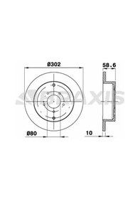 Resim Braxıs Ae0421 Arka Fren Diski 4249f4 4615a035 2 Adet 