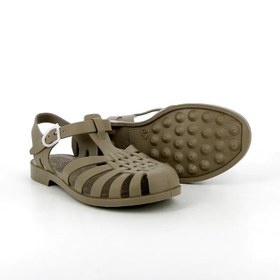Resim Meduse Sunmif Mat Khaki Clair - Mat Haki Kadın Sandalet 