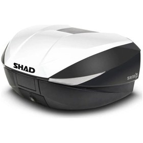 Resim Motosiklet Arka Çanta 3 Kademeli Genişleyebilir Topcase Cover White 58 Lt Renkli 