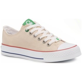 Resim United Colors Of Benetton Bnt 21y 30196 Bej Bayan Ayakkabı Bayan Spor Bej 