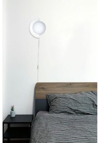 Resim Yarım Dünya Aplik Fişli Beyaz 