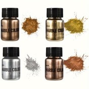 Resim 0.53oz/0.11oz Işıltılı Metalik Altın Gümüş Renk Tozu, İnci Efekti Boya Pigmenti, DIY Reçine Takı Yapımı için Glitter Mika Tozu 