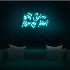 Resim Twins Led Will You Marry Me Yazılı Neon Tabela Buzmavisi Model:model:32793366 