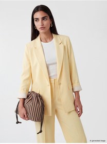 Resim LC Waikiki LCW Vision Keten Karışımlı Kadın Blazer Ceket 