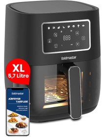 Resim Goldmaster Versay XL 5.7 L 1700 W Dokunmatik Airfryer Goldmaster