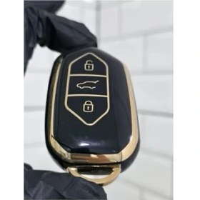 Resim Hype Store Autohan Keys Togg T10X T10F Akıllı Anahtar Kılıfı, 3 Tuşlu, Koruma, Siyah-Altın 