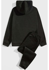 Resim Uyguntarz Unisex Over Thinking Eşofman Takımı Siyah 