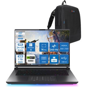 Resim Asus Rog Strix G16 G615JMR-S5049 Intel® Core™ I7 14650HX 24GB 1TB SSD 8GB/RTX5060 Gddr7 115W 16 Inç 2,5k (2560 x 1600, Wqxga) 240Hz 3ms Windows 11 Home Gaming Laptop WS5049H03 